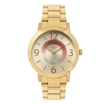 Relógio Condor Feminino Disco Dourado CO2034AA/K4D