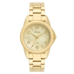 Relógio Condor Feminino Dourado Elegance Original Metálico