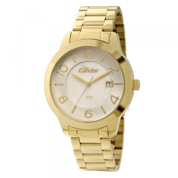 Relógio Condor Feminino Dourado Fashion Co2115tj/4b