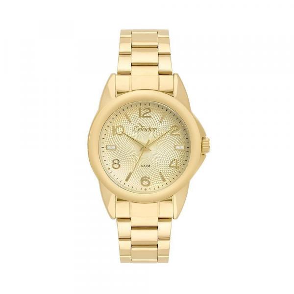 Relógio Condor Feminino Dourado Kit Co2035kue/K4d