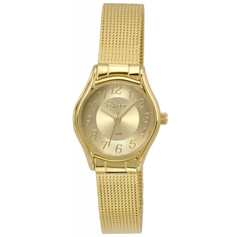 Relógio Condor Feminino Dourado Mesh - Co2035kro-4D