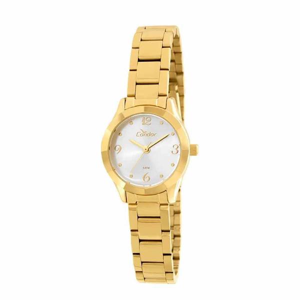 Relogio Condor Feminino Dourado Pequeno a Prova Dagua CO2035KOZ/4K