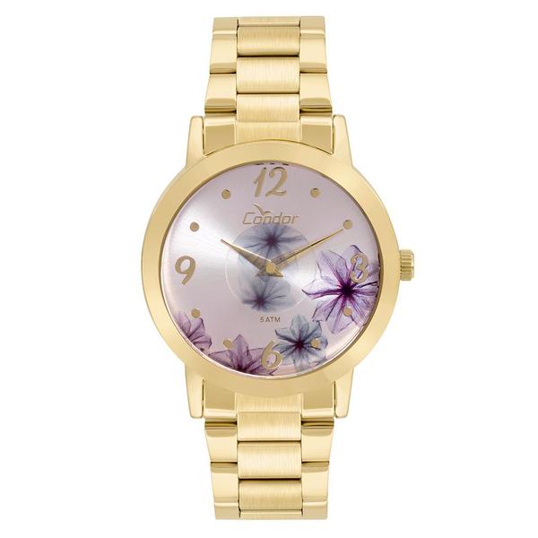 Relógio Condor Feminino Fashion Disco Dourado - CO2035KVW/4G