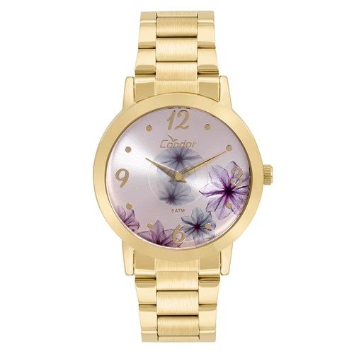 Relógio Condor Feminino Fashion Disco Dourado - CO2035KVW/4G