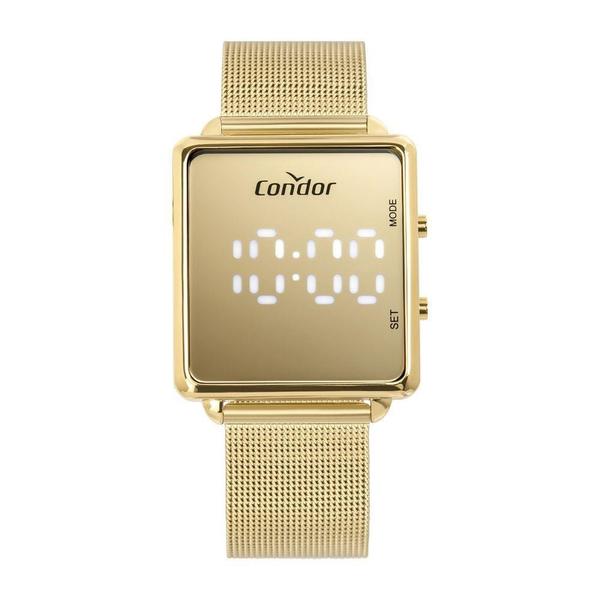 Relógio Condor Feminino Led Dourado COBJ3382AA4D