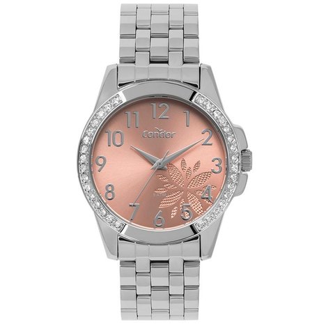 Relógio Condor Feminino Prata e Visor Rosa - Co2035mpa-K3t