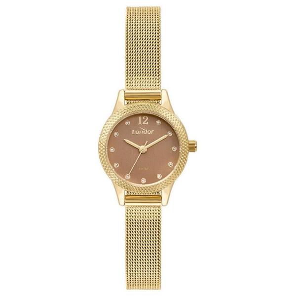 Relógio Condor Feminino Ref: Co2035msm/k4m Dourado + Bracelete