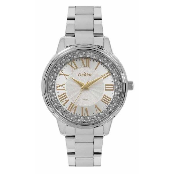 Relógio Condor Feminino Ref: Co2036kvg/3k Crystal Prata