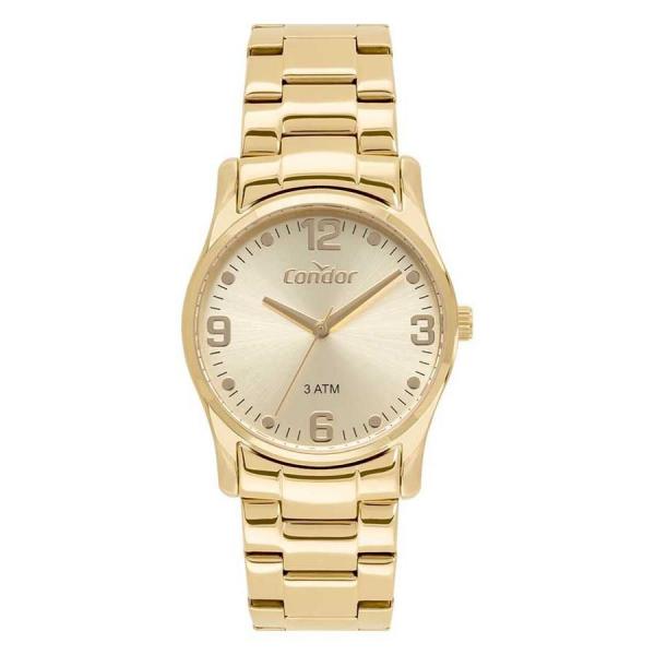 Relógio Condor Feminino Ref: Co2036kwm/1d Inox Dourado