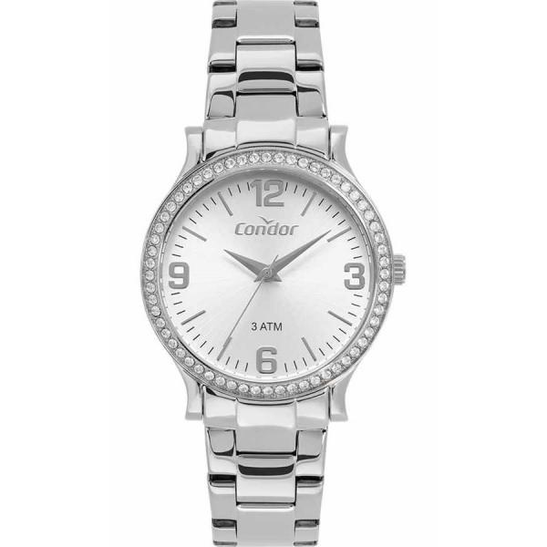 Relógio Condor Feminino Ref: Co2039bn/1k Fashion Inox