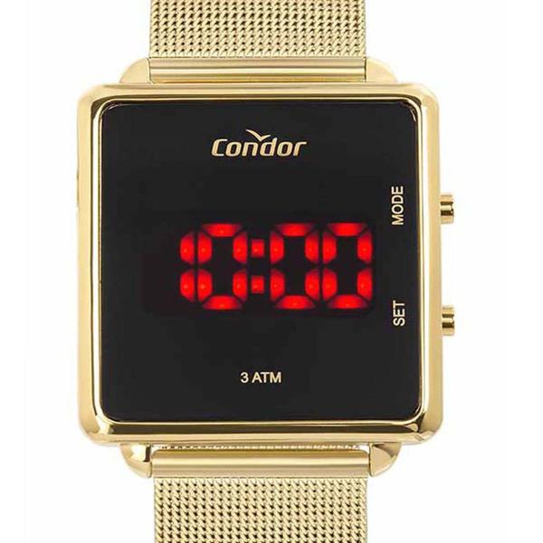 Relógio Condor Led Digital Adulto Dourado COJHS31BAA/4X