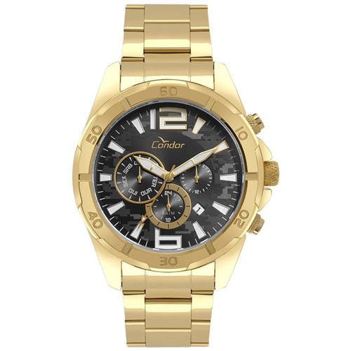 Relógio Condor Masculino Civic Dourado - COJP25AA/4P