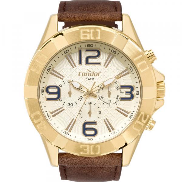 Relogio Condor Masculino Civic Dourado Covd54bb/2d