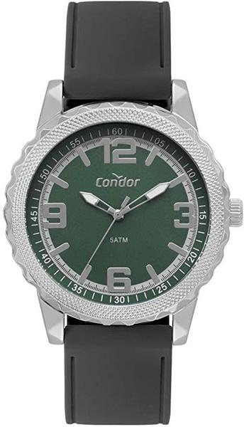 Relógio Condor Masculino CO2035MOS/K2V Pulseira Preta Mostrador Verde