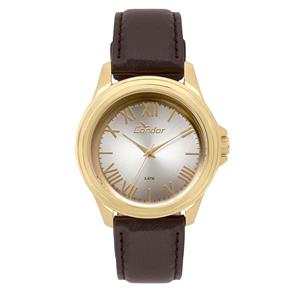 Relógio Condor Masculino Couro Dourado - CO2039BB/2K