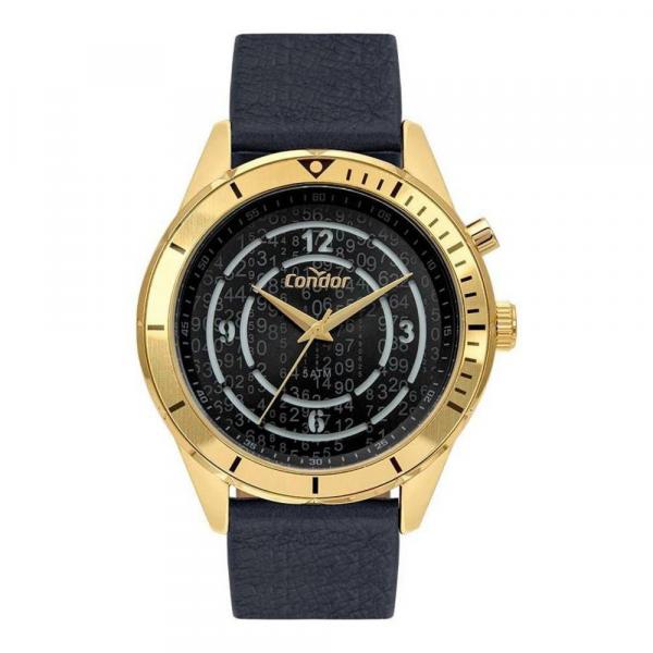 Relógio Condor Masculino Coy121e3ac/2d Dourado Pulseira De Couro