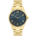 Relógio Condor Masculino Dourado Fundo Azul CO2035KVB/4A