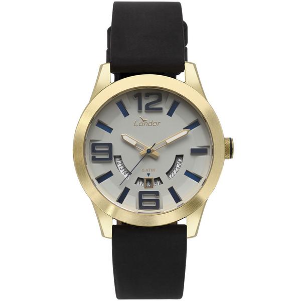 Relógio Condor Masculino Dourado Pulseira Térmica Co2115kty/2c