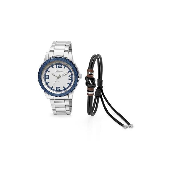 Relógio Condor Masculino Ref: Co2035ksq/k3k + Pulseira - Condor