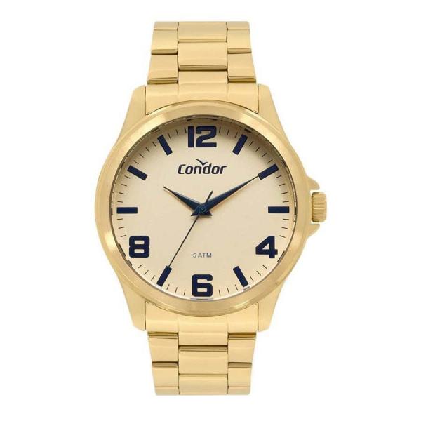 Relogio Condor Masculino Ref: Co2035mpi/k4d Casual Dourado