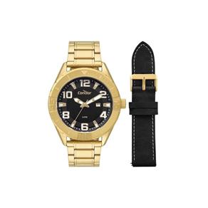 Relógio Condor Masculino Ref: Co2115kvu/t4p Dourado + Pulseira