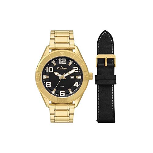 Relógio Condor Masculino Ref: Co2115kvu/t4p Dourado + Pulseira