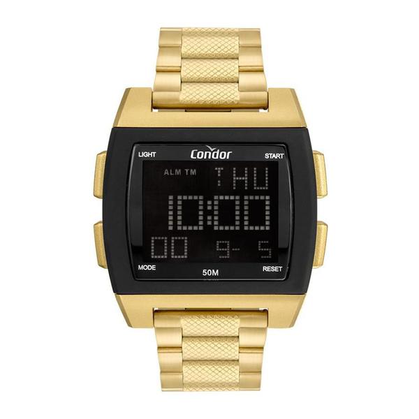 Relogio Condor Masculino Ref: Cobj2649ah/8d Digital Dourado