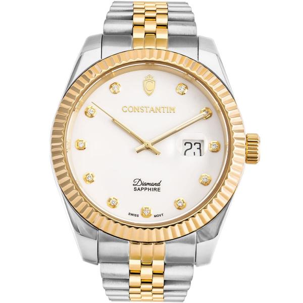 Relógio Constantim Diamond Sapphire ZW20216S Mixed Gold White