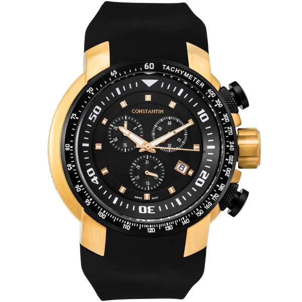 Relógio Constantim Rising Navigator Gold Black