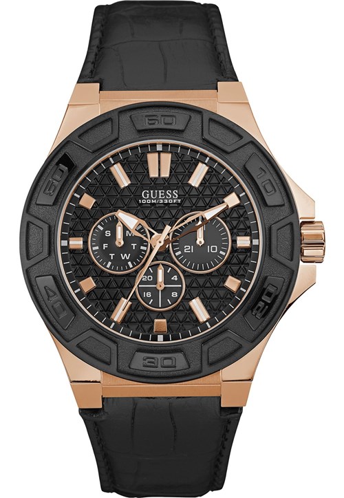 Relógio Couro Guess 92587GPGSRC5 Preto