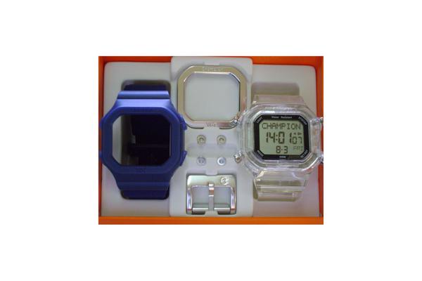 Relógio Cp40180x Champion Yot Original Nota Fiscal Azul Marinho Transparente