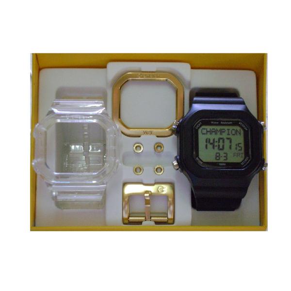 Relógio Cp40180x Champion Yot Original Nota Fiscal Preto Transparente