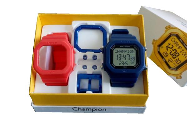 Relógio Cp40180x Champion Yot Original Nota Fiscal Transparente Preta 100 Metros Resistente a Água