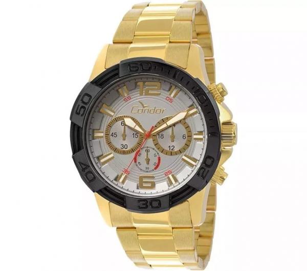 Relógio Cronógrafo Masculino Condor Dourado Covd54aa/4k