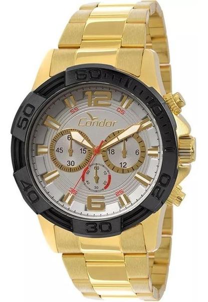 Relógio Cronógrafo Masculino Condor Dourado Covd54aa/4k