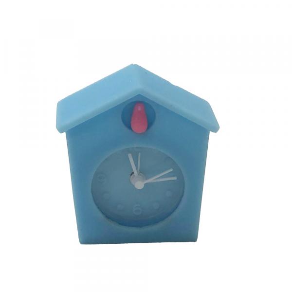 Relógio Cuco Decorativo Personalizado Emborrachado Azul 6x6 - Maisaz