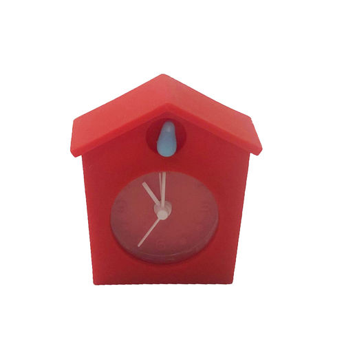 Relógio Cuco Decorativo Personalizado Emborrachado Vermelho