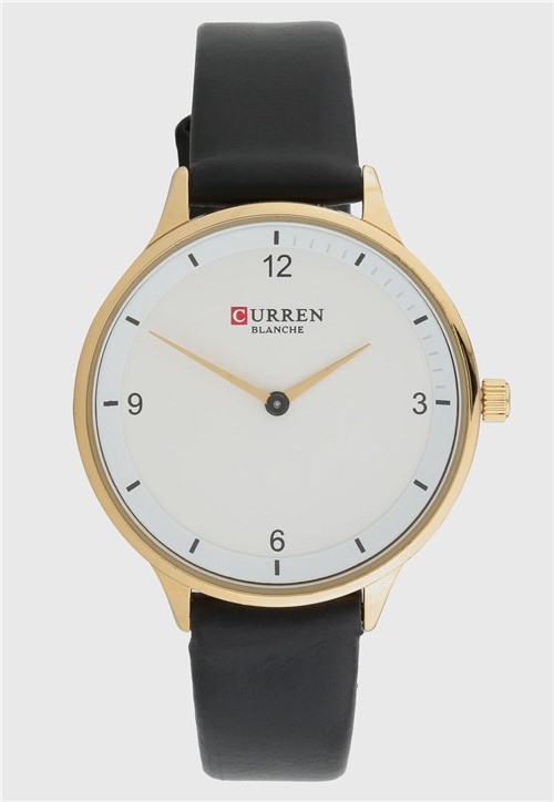 Relógio Curren C9039L Preto/Dourado