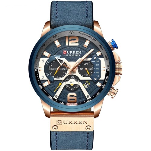 Relógio Curren Luxury (Azul)