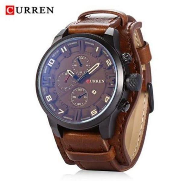 Relógio Curren Masculino Pulseira Couro Modelo 8225 Cores