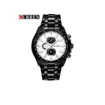 Relógio Curren Quartz Masculino Mod 8023 Preto e Branco