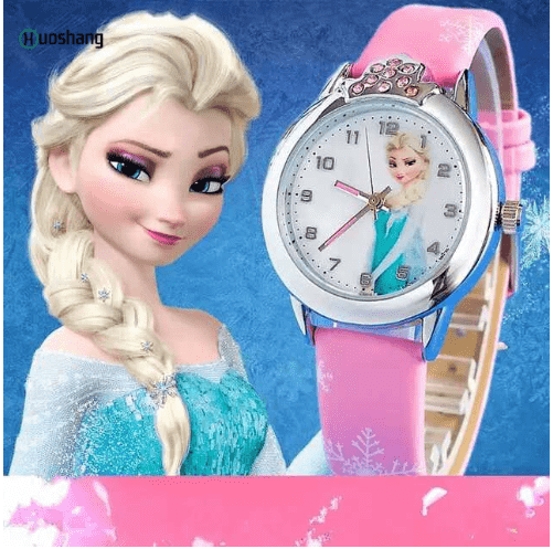 Relógio da Princesa Frozen Cod 9618 (Preto)