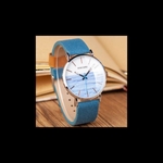 Relógio De Aço Inox Dalbergia Azul