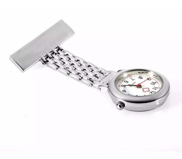 Relógio de Bolso Lapela Enfermagem Aço Inox - Creative Watch