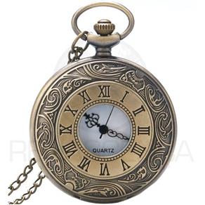 Relógio de Bolso Roman Vintage Quartzo