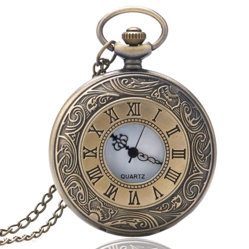 Relógio de Bolso Roman Vintage Quartzo