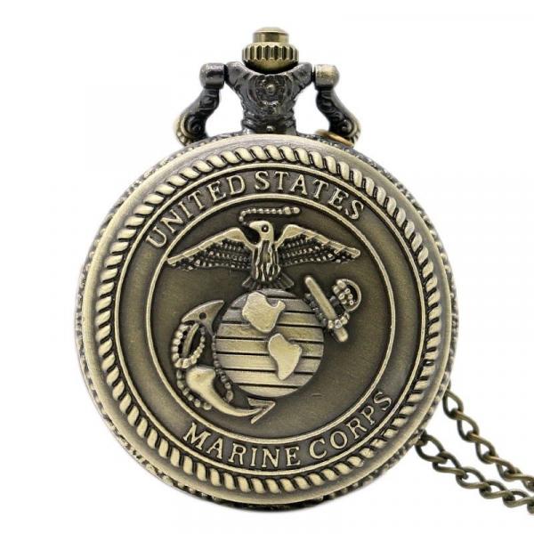 Relógio de Bolso United States Marine Corps - Fuzileiros Navais - Renascença