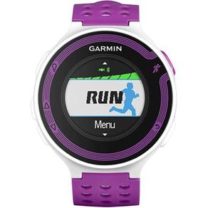 Relógio de Corrida Feminino Garmin Forerunner 220 com GPS e Medidor de Distância Branco e Lilás