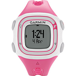 Relógio de Corrida Garmin Forerunner 10 com GPS Rosa e Branco