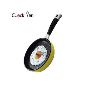 Relógio de Cozinha Omelette Pan Wall Clock - Único